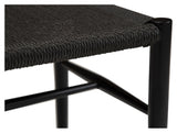 Sava Bench, Black Metal, Paper Garn