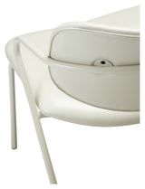 Zed Lounge Chair, White/Beige