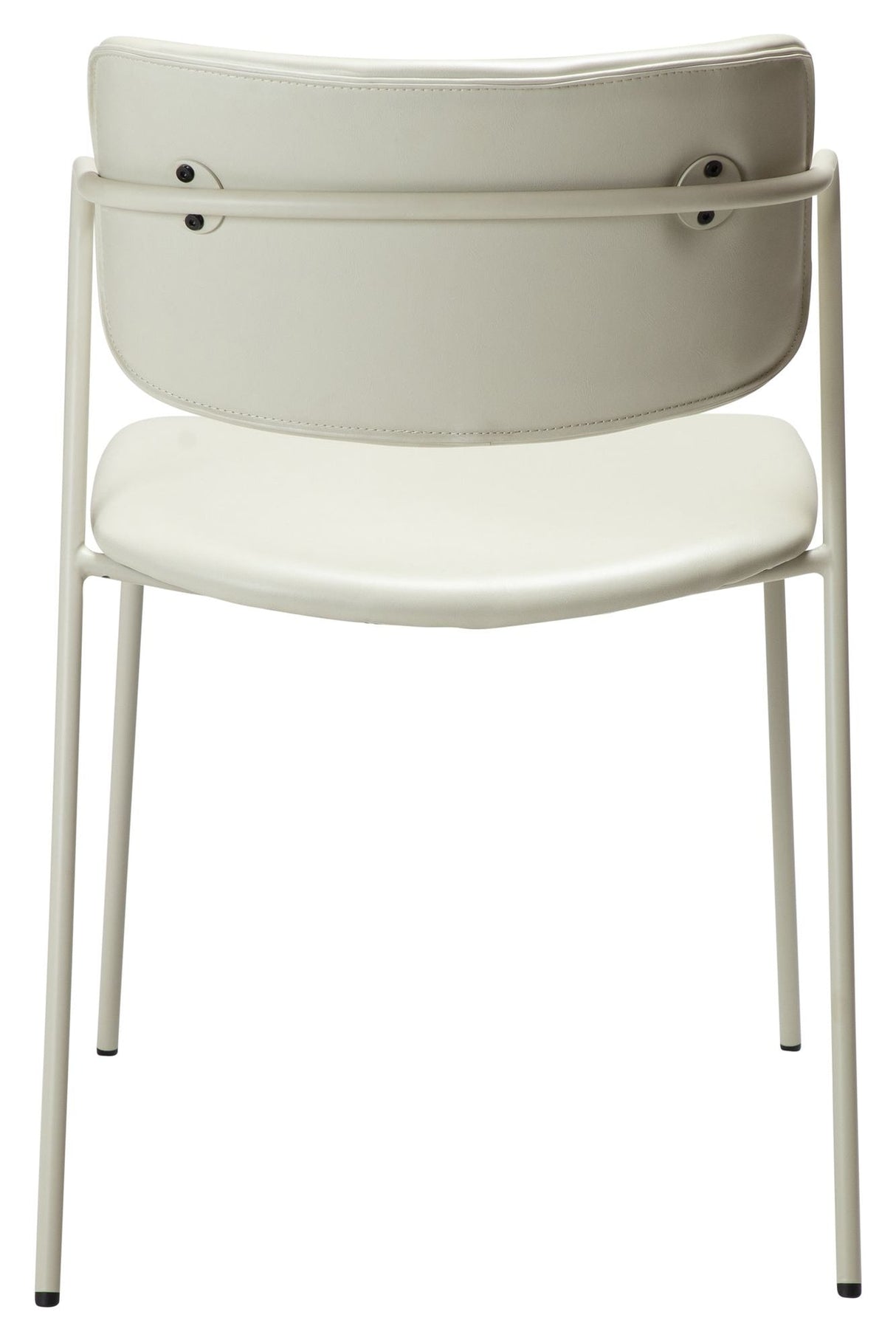 Zed Dining Chair, White/Beige