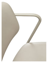 Zed Dining Chair, White/Beige