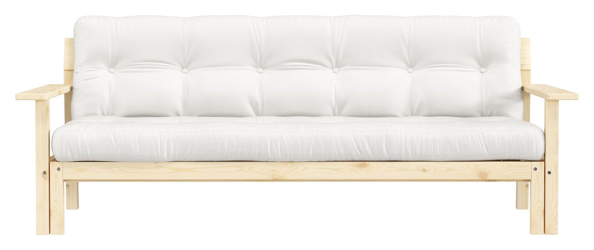 Slapp av sofa seng 190x100, off-white/furu