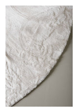 Nina Carpet, Polyester, White, Ø200