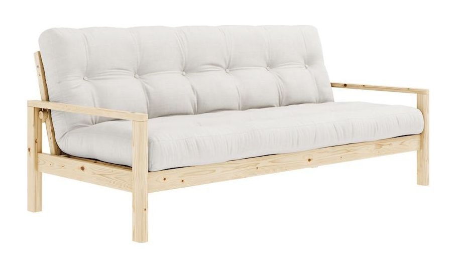 Knottesofa, lakkert furu, av hvitt