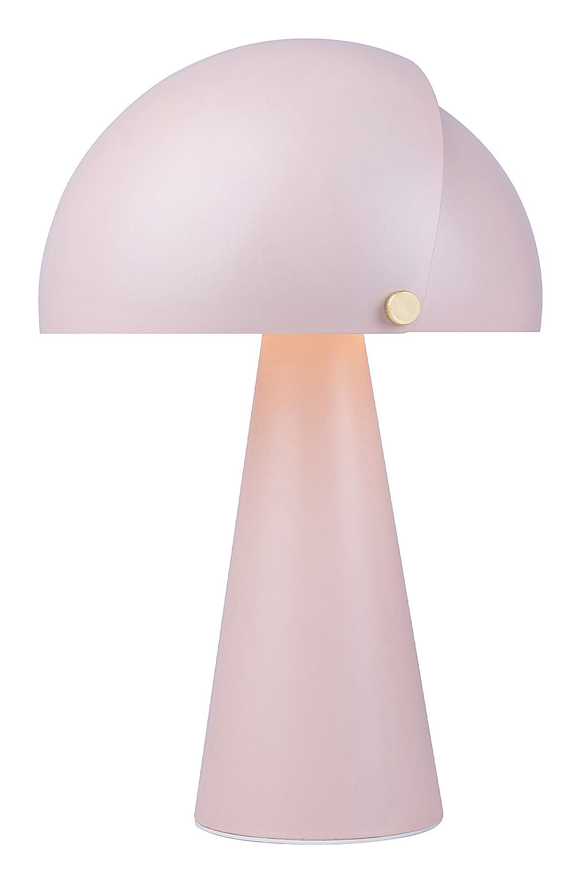 Juster bordlampe, støvete rosa