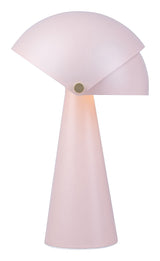 Juster bordlampe, støvete rosa