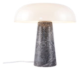 Blank bordlampe, grå