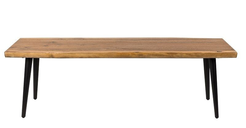 Dutchbone Abagon Bench 160x40, svarte ben