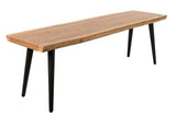 Dutchbone Abagon Bench 180x40, svarte ben