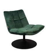 Dutchbone Bar Lounge Chair, w. Velour Green