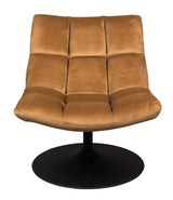 Dutchbone Bar Lounge Chair, w. velour gyldenbrun