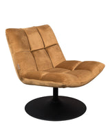 Dutchbone Bar Lounge Chair, w. velour gyldenbrun