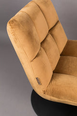 Dutchbone Bar Lounge Chair, w. velour gyldenbrun