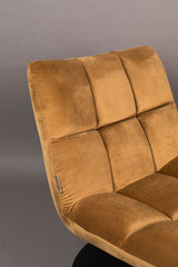 Dutchbone Bar Lounge Chair, w. velour gyldenbrun