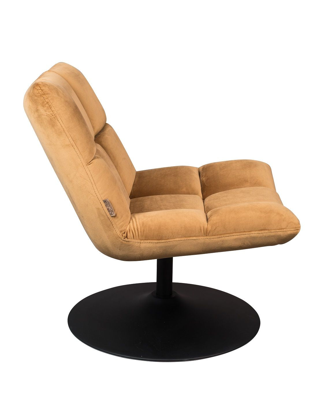 Dutchbone Bar Lounge Chair, w. velour gyldenbrun