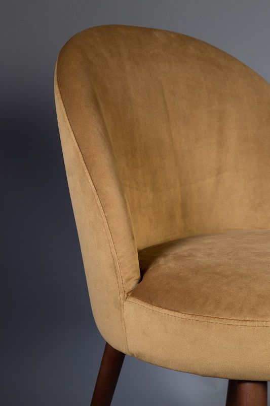 Dutchbone Barbara Dining Chair, Camel Velour