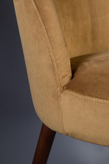 Dutchbone Barbara Dining Chair, Camel Velour