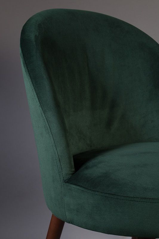 Dutchbone Barbara Dining Chair, Green Velvet