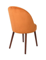 Dutchbone Barbara Dining Chair, Orange Velvet