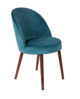 Dutchbone Barbara Dining Chair, bensin Velour