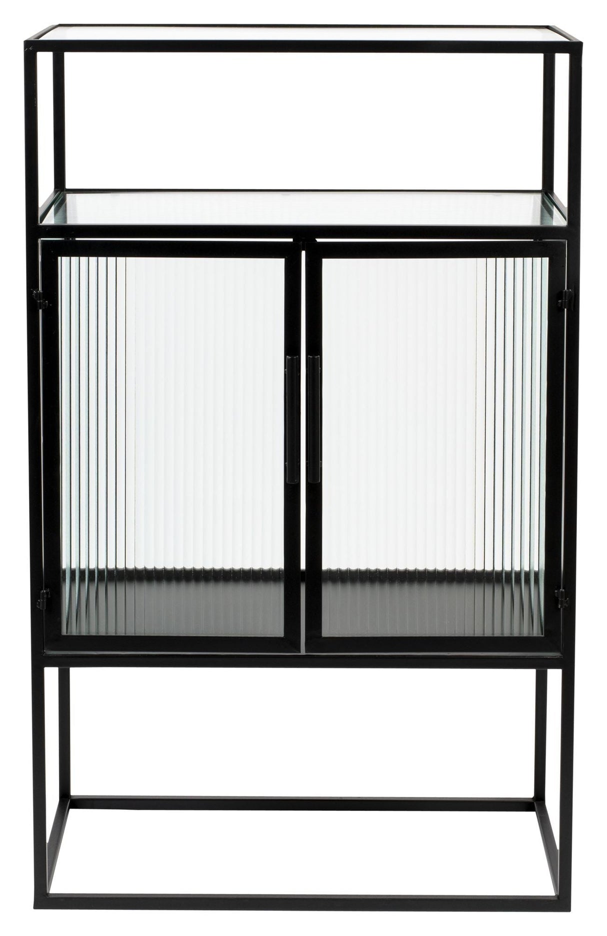 Dutchbone Boli Vitrine Cabinet - Svart/glass, H105