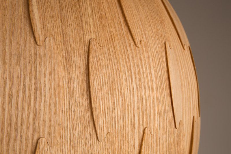 Dutchbone Bond Pendant Round Ash Veneer