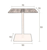 Dutchbone Braza Bar Table 70x70, svart