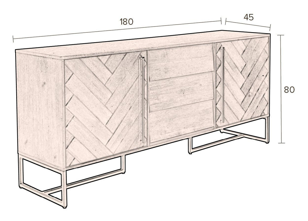 Dutchbone Class Sideboard, Brown