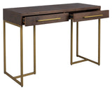 Dutchbone Class Console Table, Brown/Golden