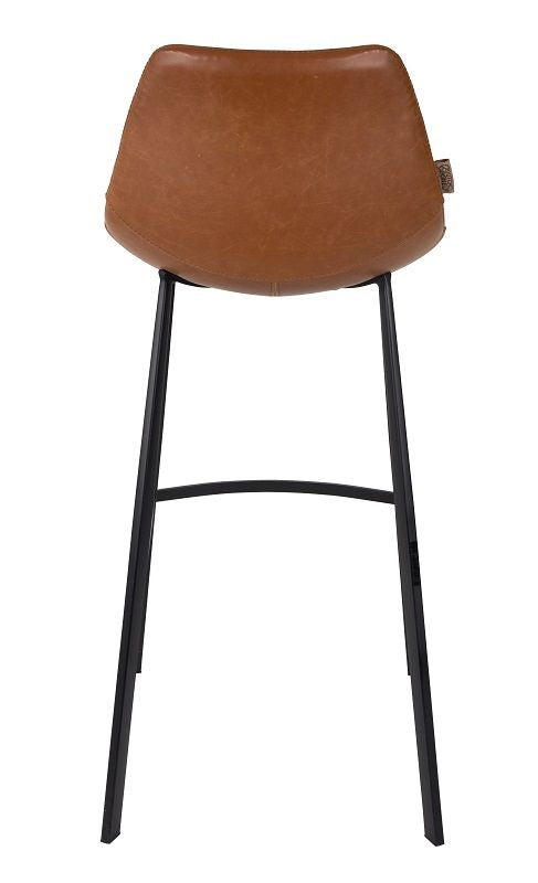 Dutchbone Franky Barstool Brown PU Leather