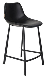 Dutchbone Franky Counterchair Black Pu Leather