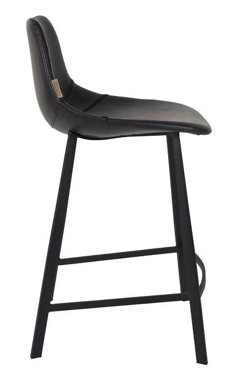 Dutchbone Franky Counterchair Black Pu Leather