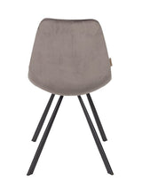 Dutchbone Franky Dining Chair, Grey Velvet