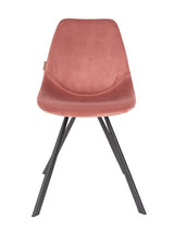 Dutchbone Franky Dining Chair, Old Pink Velvet