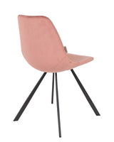 Dutchbone Franky Dining Chair, Old Pink Velvet