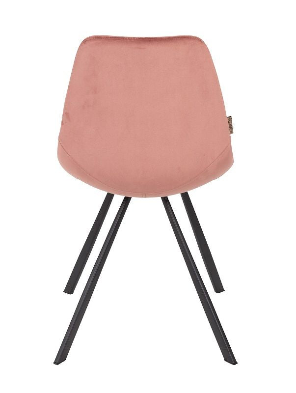 Dutchbone Franky Dining Chair, Old Pink Velvet