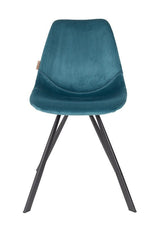 Dutchbone Franky Dining Chair, bensin Velour