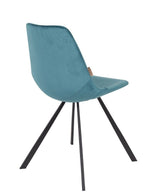 Dutchbone Franky Dining Chair, bensin Velour