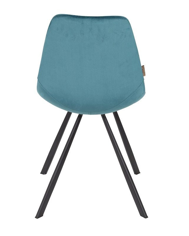 Dutchbone Franky Dining Chair, bensin Velour