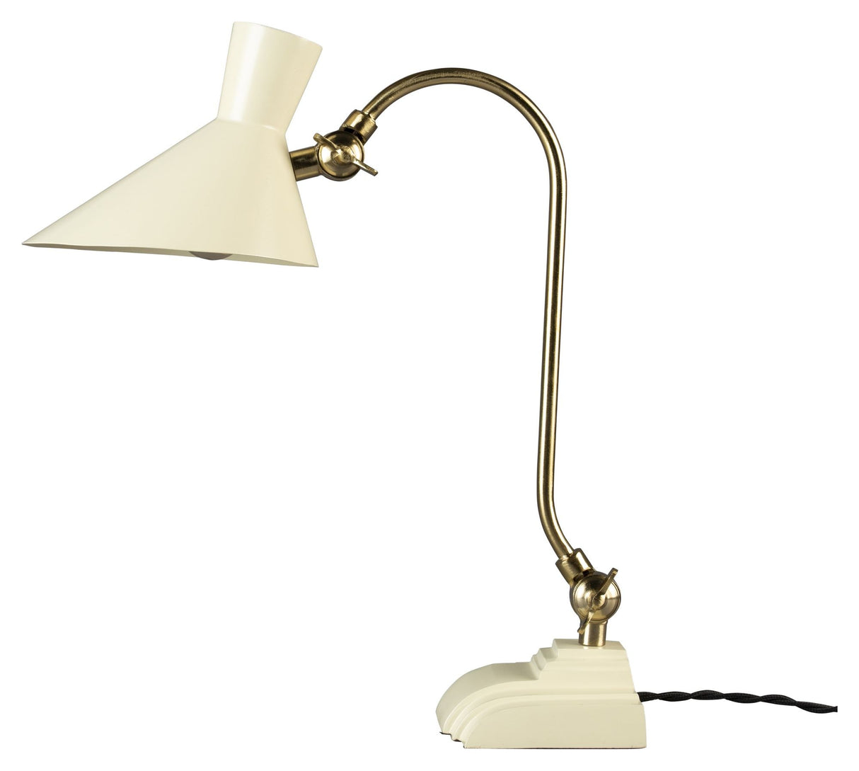 Dutchbone Gaia bordlampe, elfenben