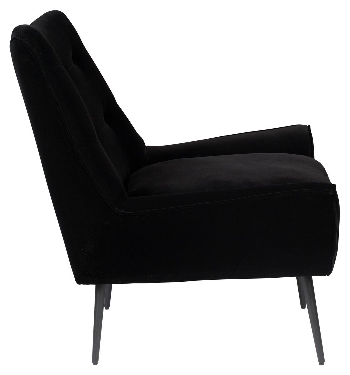 Dutchbone Glodis Lounge Chair, Nero