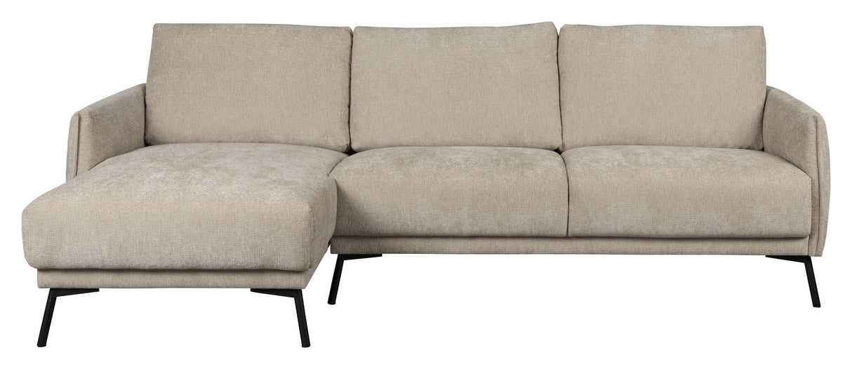 Harper sofa med venstre venstre sjeselong, beige