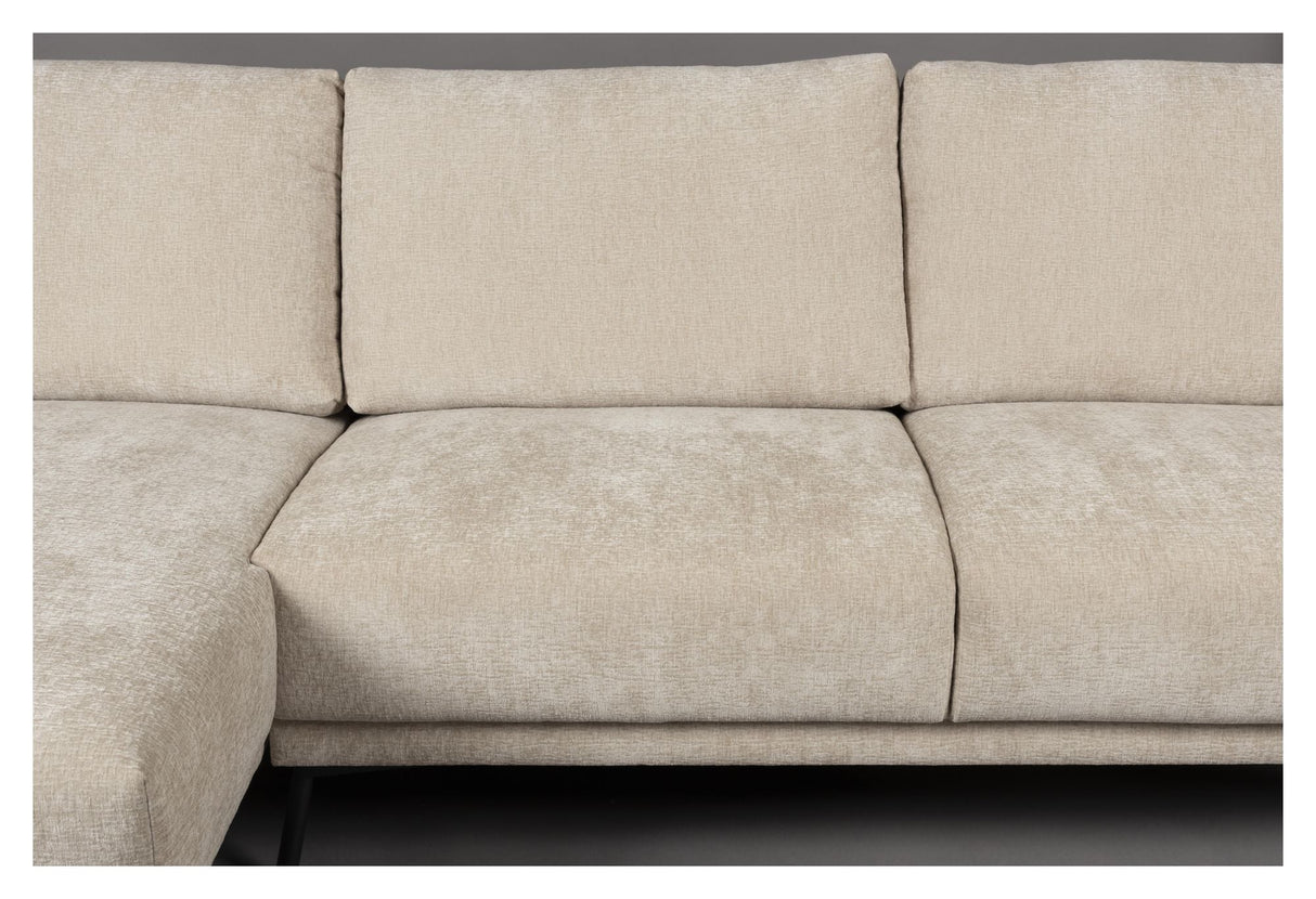 Harper sofa med venstre venstre sjeselong, beige