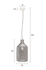 Dutchbone Jim Tall Pendant Grey