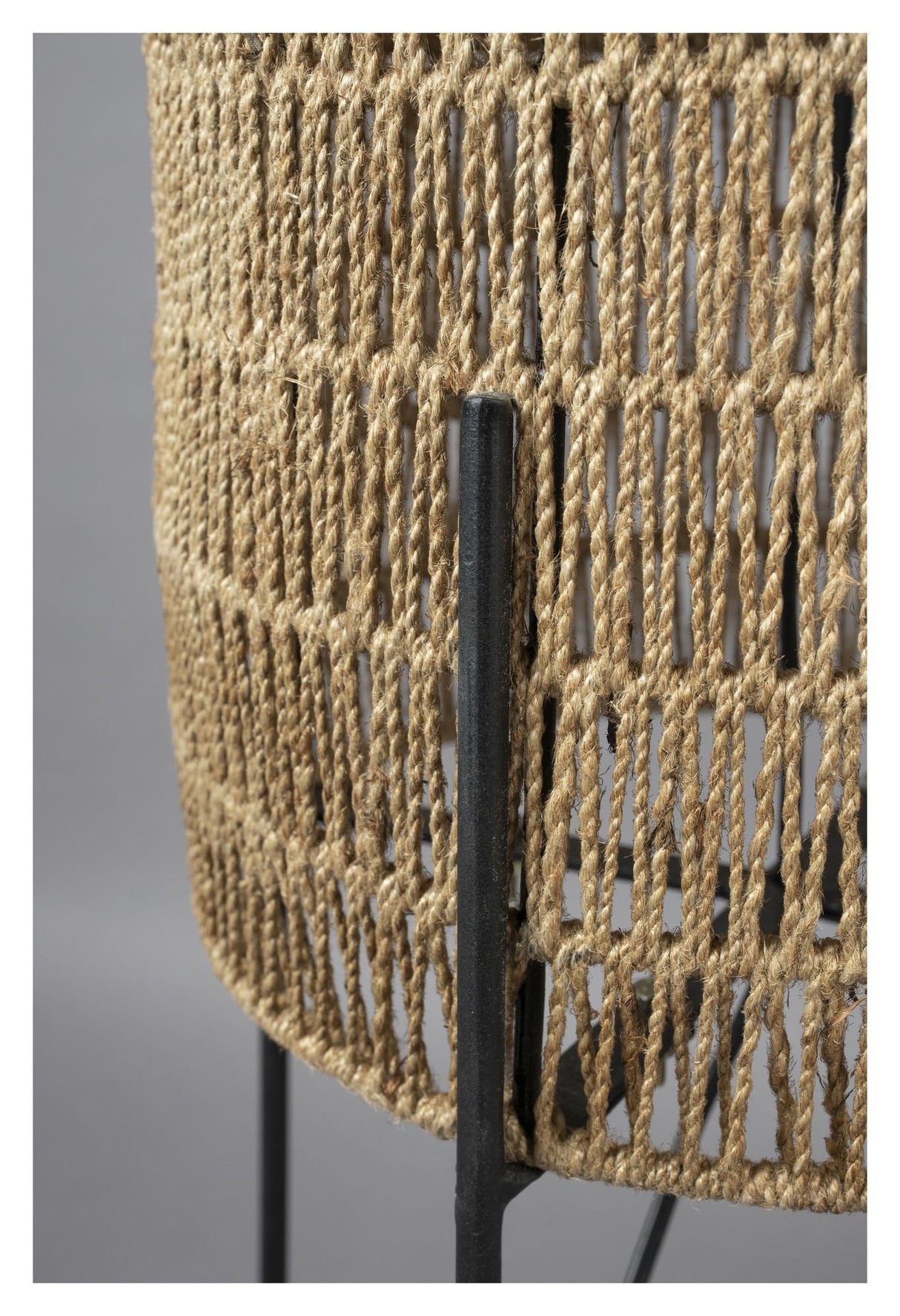 Dutchbone Kari gulvlampe, jute/jern