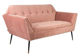 Dutchbone Kate 2-pers. Sofa rosa, leire