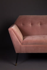 Dutchbone Kate 2-pers. Sofa rosa, leire