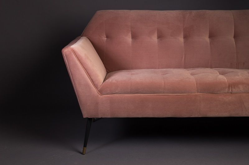 Dutchbone Kate 2-pers. Sofa rosa, leire