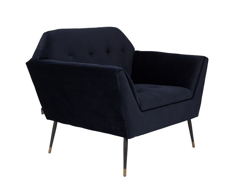 Dutchbone Kate Lounge Chair, Deep Blue