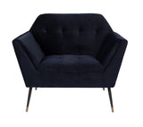 Dutchbone Kate Lounge Chair, Deep Blue