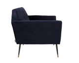 Dutchbone Kate Lounge Chair, Deep Blue